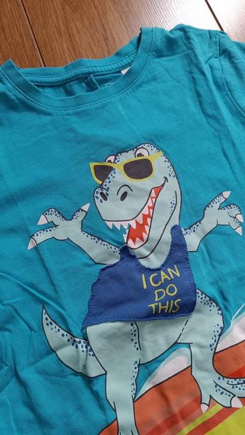 Dinosaurus t-shirt met korte mouwen maat 128 blauw beschikbaar voor biedingen