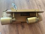 Rietveld Licht Gouden Spots, Ophalen of Verzenden, Zo goed als nieuw, Metaal of Aluminium, Plafondspot of Wandspot