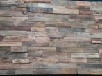 Teak wall wandstrips  wandbekleding  gerecycled  sloophout, Ophalen, Nieuw, Minder dan 25 mm, Minder dan 200 cm