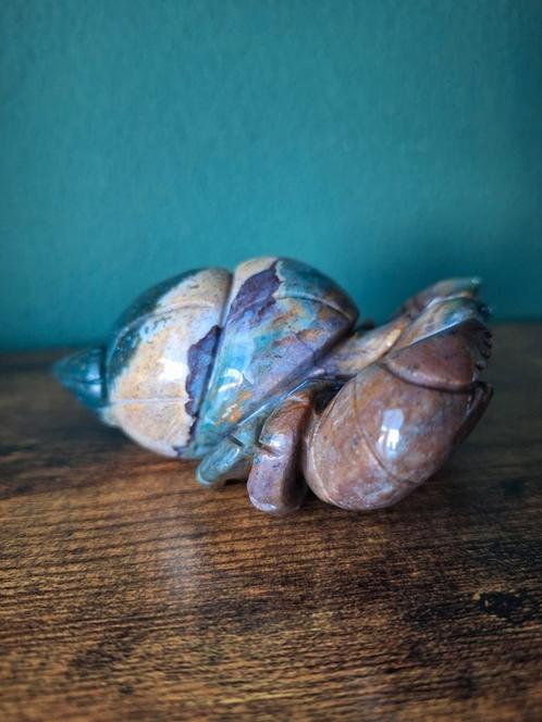 Heremietkrab oceaan jaspis, Verzamelen, Mineralen en Fossielen, Mineraal, Verzenden
