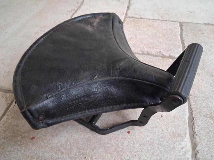 Vintage Fietszadel met Handvat, Motoren, Onderdelen | Oldtimers, Gebruikt, Ophalen of Verzenden