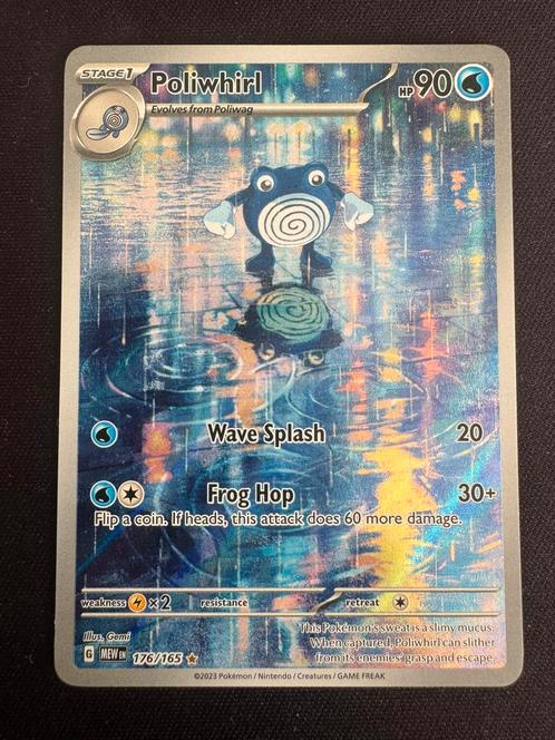 Poliwhirl MEW 176, Hobby en Vrije tijd, Verzamelkaartspellen | Pokémon, Zo goed als nieuw, Ophalen of Verzenden