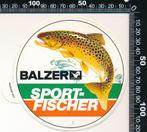 Sticker: Balzer - Sportfischer, Ophalen of Verzenden