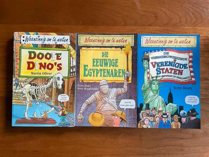3 Waanzinnig om te Weten Boekjes - Nieuwstaat, Boeken, Kinderboeken | Jeugd | onder 10 jaar, Nieuw, Fictie algemeen, Ophalen of Verzenden