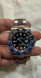 Rolex gmt master 2 batman, Sieraden, Tassen en Uiterlijk, Horloges | Heren, Ophalen of Verzenden, Zo goed als nieuw, Staal, Overige merken