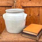 Grespot pot origineel grijs 19,5 cm hoog Frankrijk, Antiek en Kunst, Ophalen of Verzenden