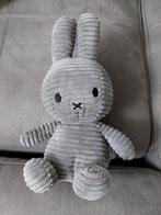 Nijntje Miffy Knuffel Knuffeltje Plush Pluche Rib grijs, Ophalen of Verzenden, Nieuw, Konijn