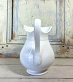 Digoin Sarreguemines witte schenkkan waterkan 1920-1950, Antiek en Kunst, Antiek | Servies los, Ophalen of Verzenden