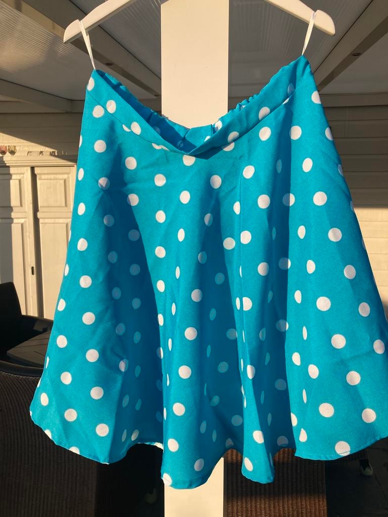 Carnavals/verkleed/grease/ jaren 50 rok 40/42, Maat 38/40 (M), Overige typen, Zwart, Ophalen of Verzenden