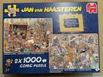 van Haasteren puzzel 2x1000: Rembrandts Atelier & Rariteiten, 500 t/m 1500 stukjes, Legpuzzel, Zo goed als nieuw, Ophalen