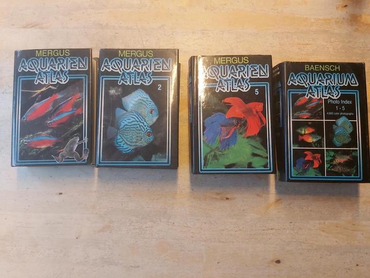 Geweldig Mergus aquarium atlas deel 1, 2, 5 + fotoboek Baens, Boeken, Dieren en Huisdieren, Zo goed als nieuw, Vissen, Ophalen of Verzenden