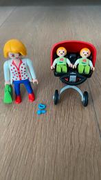 Playmobil: moeder met tweeling in kinderwagen, Ophalen, Zo goed als nieuw
