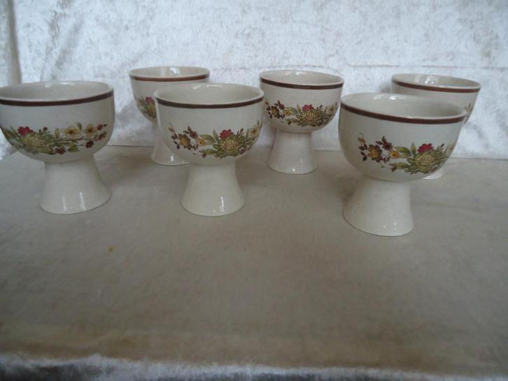6 Vintage Royal Doulton, Lambeth Stoneware goblets/kelken, Huis en Inrichting, Keuken | Servies, Zo goed als nieuw, Overige typen