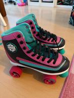 Roze/groene rolschaatsen, Ophalen, Zo goed als nieuw, Dames