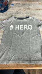 Grijs shirt hero maat 110, Ophalen of Verzenden, Zo goed als nieuw, Jongen, Shirt of Longsleeve