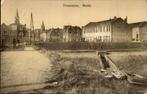 Terneuzen Markt met boten, Ophalen of Verzenden, 1920 tot 1940, Gelopen, Zeeland