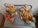 CARNAVAL 2x liggende clown keramiek, Verzamelen, Ophalen of Verzenden, Zo goed als nieuw, Mens