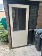 Buitendeur hardhout 201x82,5cm, Doe-het-zelf en Verbouw, Deuren en Horren, 80 tot 100 cm, Ophalen of Verzenden, 200 tot 215 cm