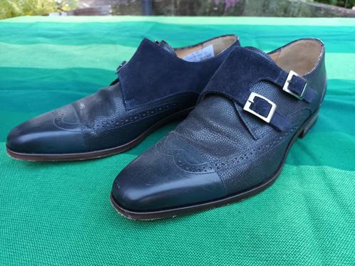 Van Bommel herenschoenen blauw maat 8 G leer, Kleding | Heren, Schoenen, Zo goed als nieuw, Gespschoenen, Blauw, Ophalen of Verzenden