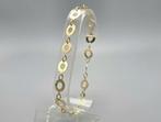 Gouden vintage plaatjes schakel armband. 2025/525.