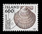 postzegel 530 IJsland schelp Iceland Scallop, Ophalen of Verzenden, IJsland, Gestempeld