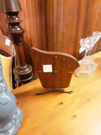 Vintage Houten Tafelklok, Ophalen of Verzenden, Gebruikt, Analoog, Wekker of Tafelklok