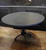 Online Veiling: Horeca tafel met gietijzeren onderstel, Gebruikt