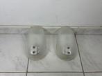 2x vintage glazen wandlamp schelp vorm Laguna Light, Ophalen of Verzenden, Gebruikt, Glas, Vintage