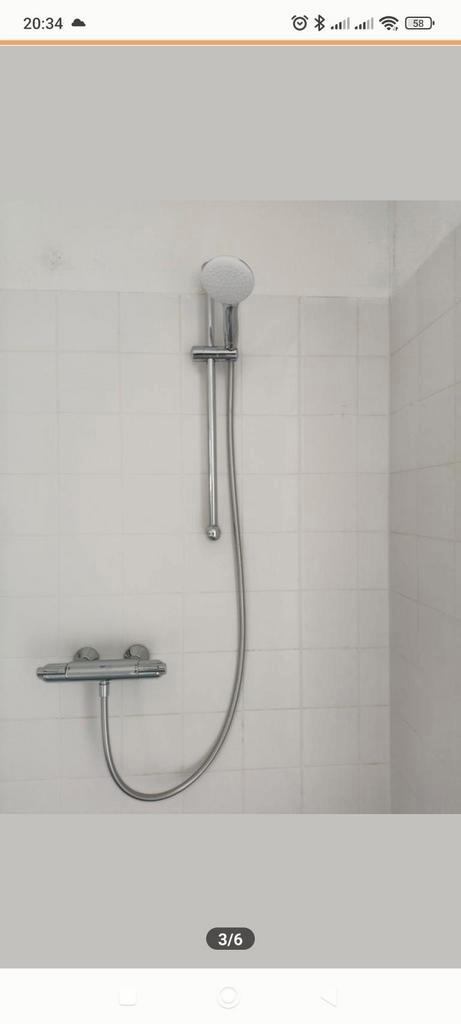 Doucheset Chroom - Zo goed als nieuw, Doe-het-zelf en Verbouw, Sanitair, Nieuw, Douche, Chroom, Ophalen