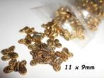 Goudkleurig Vlinders Metaal Kralen. 11 x 9mm, Ophalen of Verzenden, Nieuw, Kraal