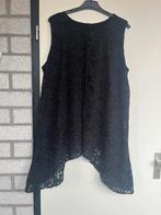 Tuniek met asymmetrische  punten maat 54, Kleding | Dames, Grote Maten, Ophalen of Verzenden, Zo goed als nieuw, Zwart, Blouse of Tuniek