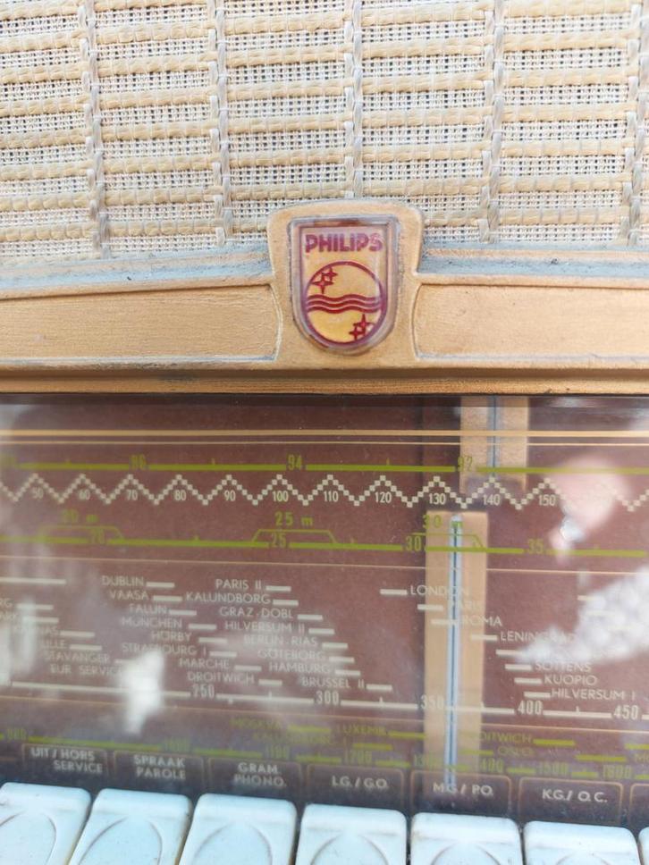 Vintage Philips Radio - Prachtexemplaar!, Audio, Tv en Foto, Radio's, Gebruikt, Radio, Ophalen