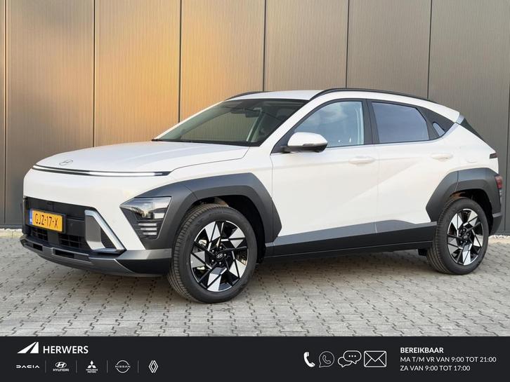 Hyundai Kona 1.6 GDI HEV Premium / lederen bekleding / Navig, Auto's, Hyundai, Bedrijf, Te koop, Kona, 360° camera, ABS, Achteruitrijcamera