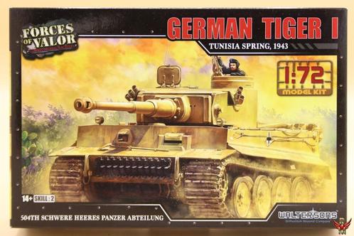ROWASP | Forces of Valor 1/72 German Tiger I Tunisia 1943, Hobby en Vrije tijd, Modelbouw | Auto's en Voertuigen, Nieuw, Tank
