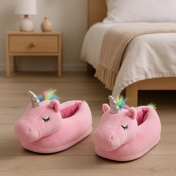 Partij sloffen roze eenhoorn pantoffels 38/39 beschikbaar voor biedingen