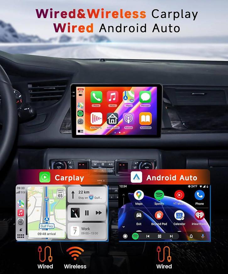 Citroën C5 2001- 2017 CarPlay, Android Auto + achtercamera!, Auto diversen, Autoradio's, Zo goed als nieuw, Ophalen