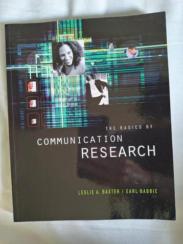The Basics of Communication Research beschikbaar voor biedingen