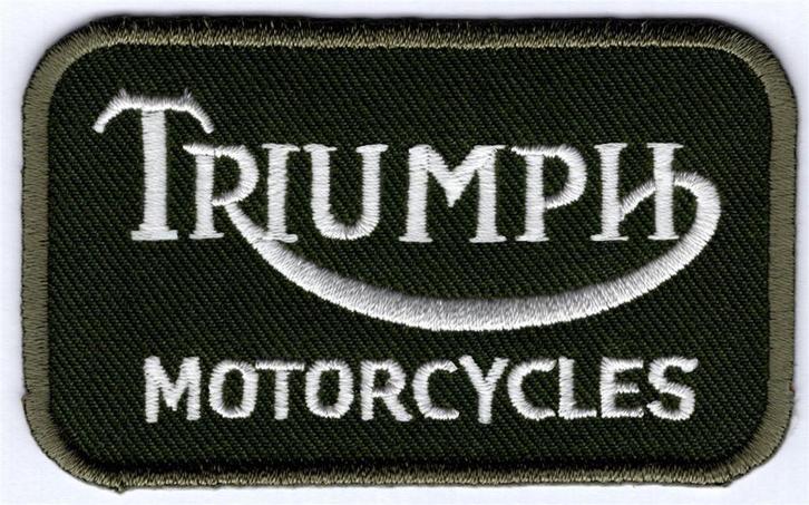 Triumph Motorcycles stoffen opstrijk patch embleem #34, Motoren, Accessoires | Overige, Nieuw, Ophalen of Verzenden