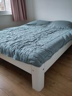 Auping Auronde Tweepersoonsbed 160x200, Huis en Inrichting, Slaapkamer | Bedden, Ophalen, Gebruikt, Wit, Design