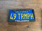 Kentekenplaathouder kenteken USA Triumph, Auto diversen, Ophalen, Zo goed als nieuw