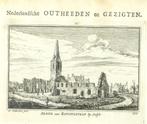 Delft oude prent stad serie 18e eeuws Kabinet Oudheden 19x, Ophalen of Verzenden