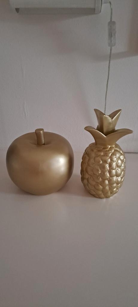 Decoratie appel en ananas, Huis en Inrichting, Woonaccessoires | Overige, Zo goed als nieuw, Ophalen