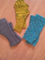 Vingerloze handschoenen en polswarmers - 3 paar, Maat 38/40 (M), Ophalen of Verzenden, Zo goed als nieuw, Handgemaakt