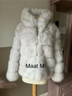 Witte Bontjas Crème - Maat M, Ophalen of Verzenden, Zo goed als nieuw, Maat 38/40 (M), Wit