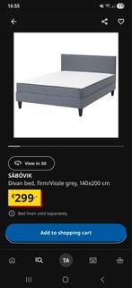 Ikea Sabovik Bed, Huis en Inrichting, Ophalen, Tweepersoons, 140 cm, Zo goed als nieuw