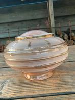 Rose Vintage glazen lampenglas /lampenkap, Huis en Inrichting, Lampen | Lampenkappen, Ophalen of Verzenden, Zo goed als nieuw