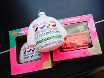 Hema Limited Editions Kerstornamenten Takkie Trui en Mandje beschikbaar voor biedingen
