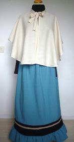 609 historisch/victoriaanse blauwe rok, dickens stijl (nieuw, Kleding | Dames, Ophalen of Verzenden, Nieuw