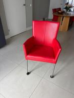 eetkamerstoelen rood, Huis en Inrichting, Stoelen, Ophalen, Zo goed als nieuw, Rood, Vijf, Zes of meer stoelen