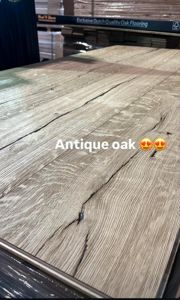 EIKEN VLOER VEROUDERD LEGKLAAR HOUTEN VLOER!, Huis en Inrichting, Stoffering | Vloerbedekking, Nieuw, Parket, 75 m² of meer, Ophalen of Verzenden